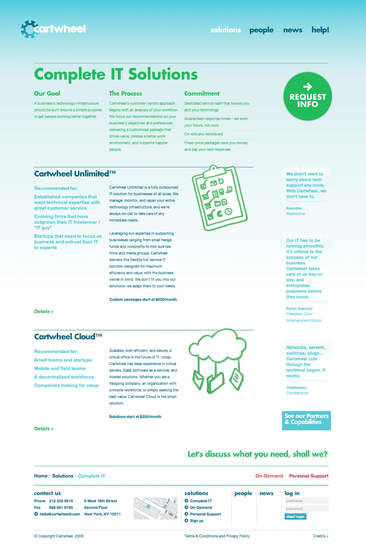 Cartwheel IT Website 2